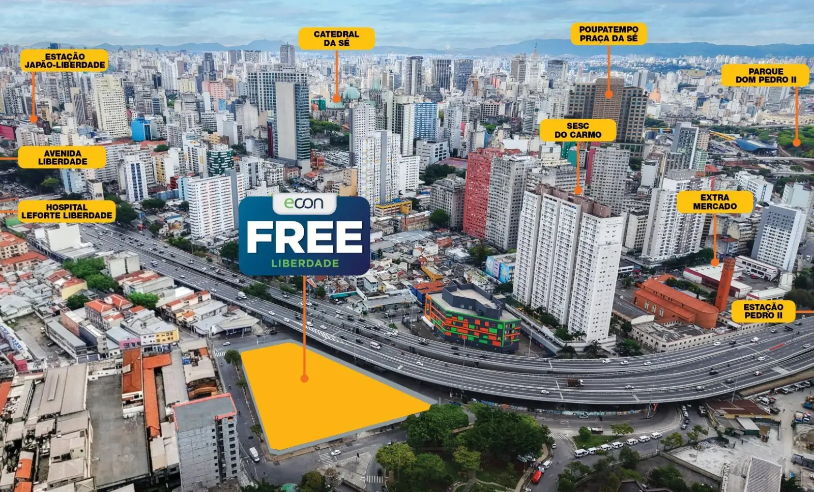 Mapa e proximidades do Liberdade