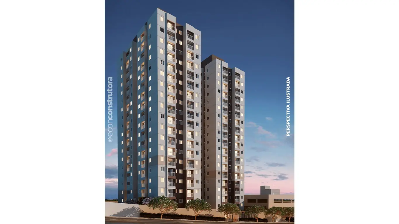 Fachada do Vero Harmonia - apartamentos de 2 dorms em Parada XV de Novembro, Zona Leste