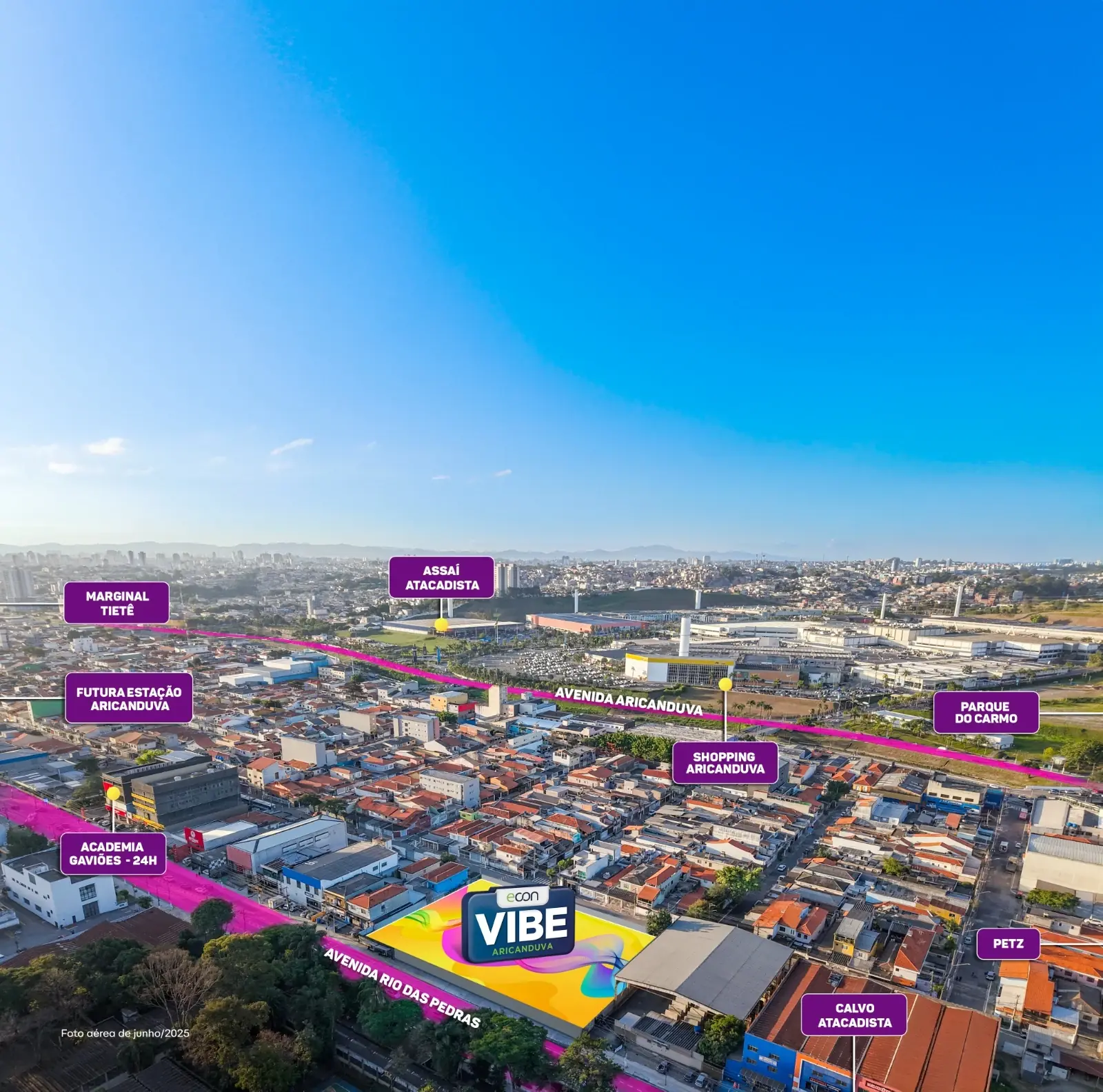 Mapa e proximidades do Jardim Aricanduva