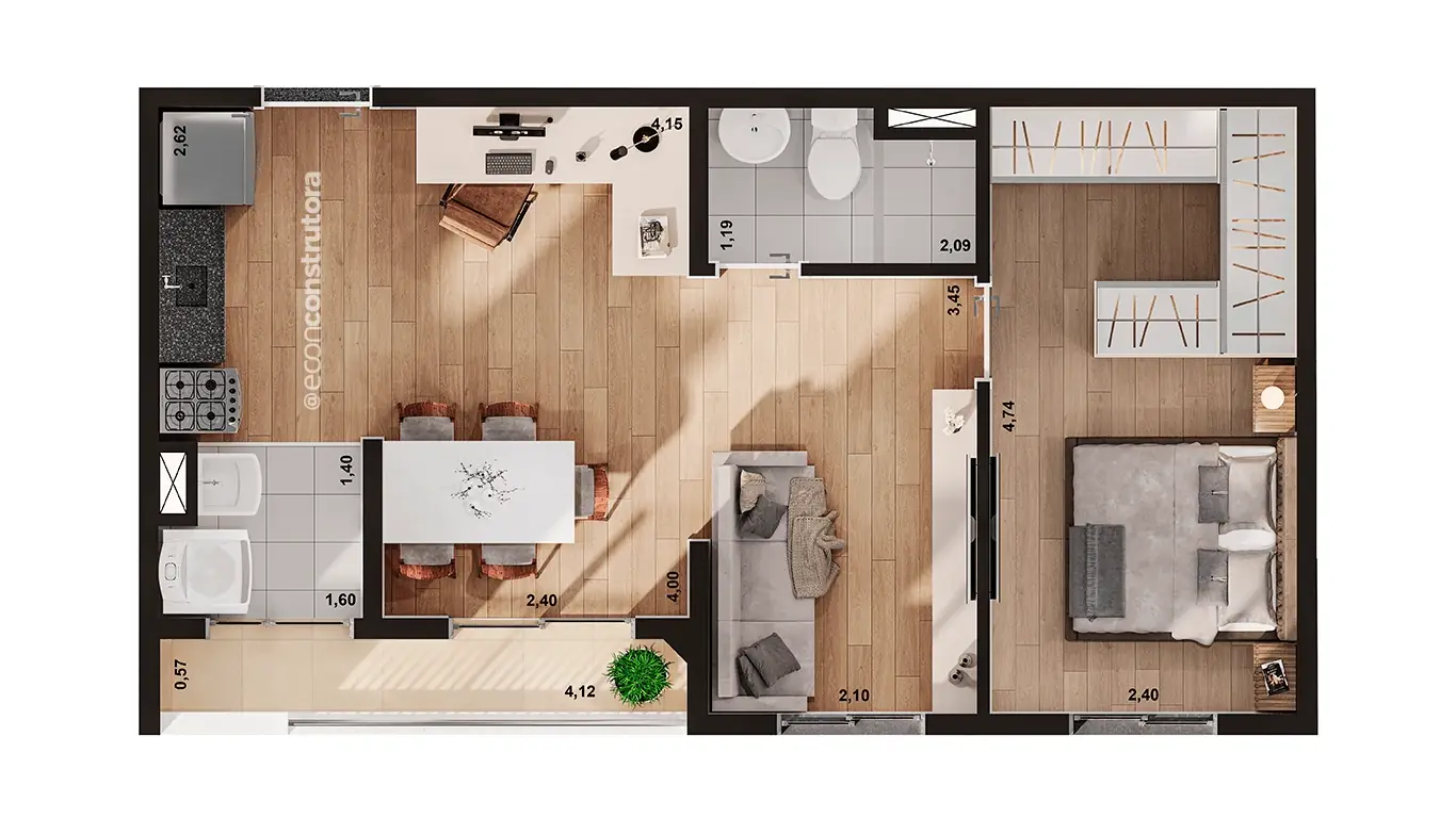 PLANTA TIPO C AMPLIADA FINAL 04 TORRE A B C 45M