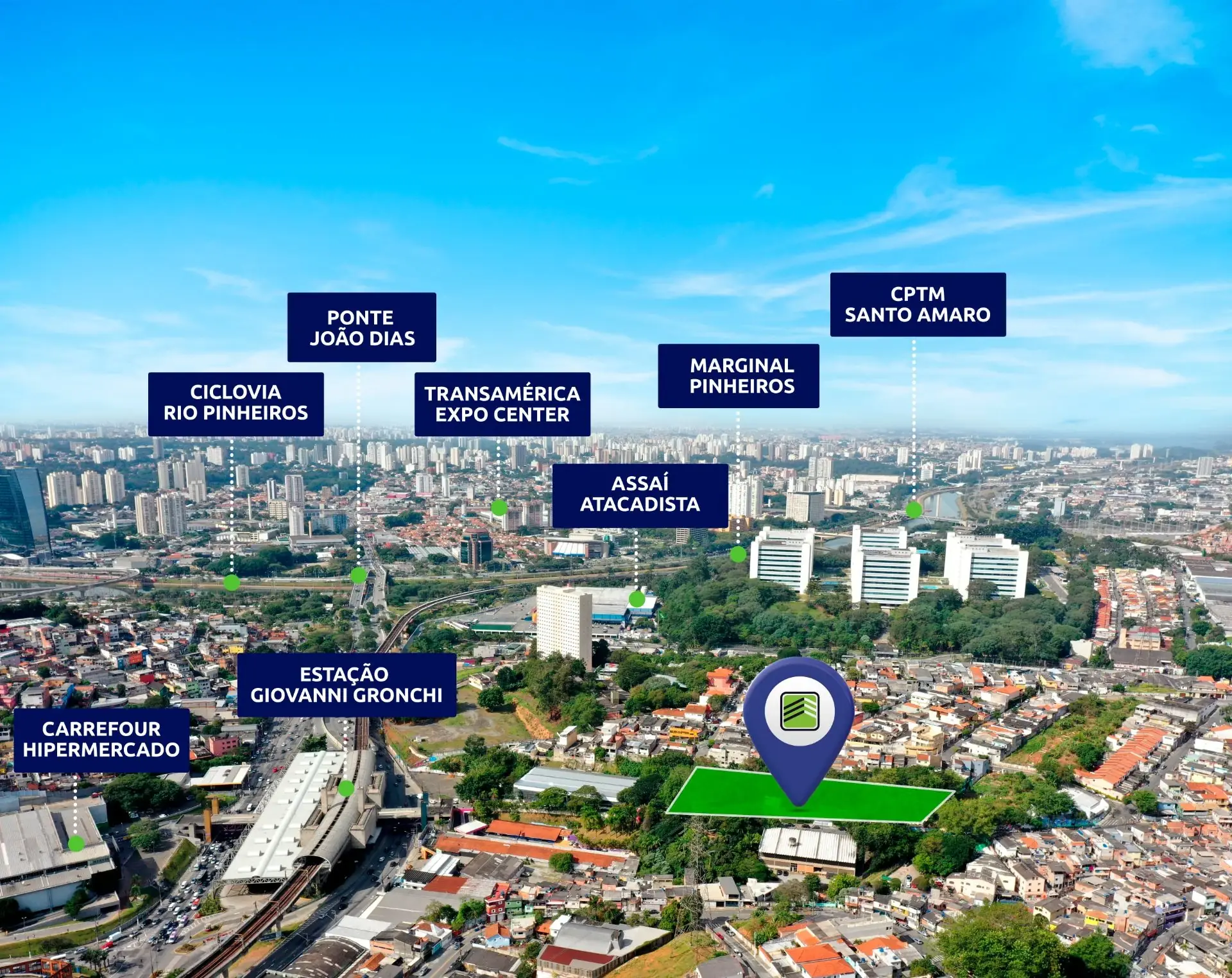 Mapa e proximidades do Giovani Gronchi