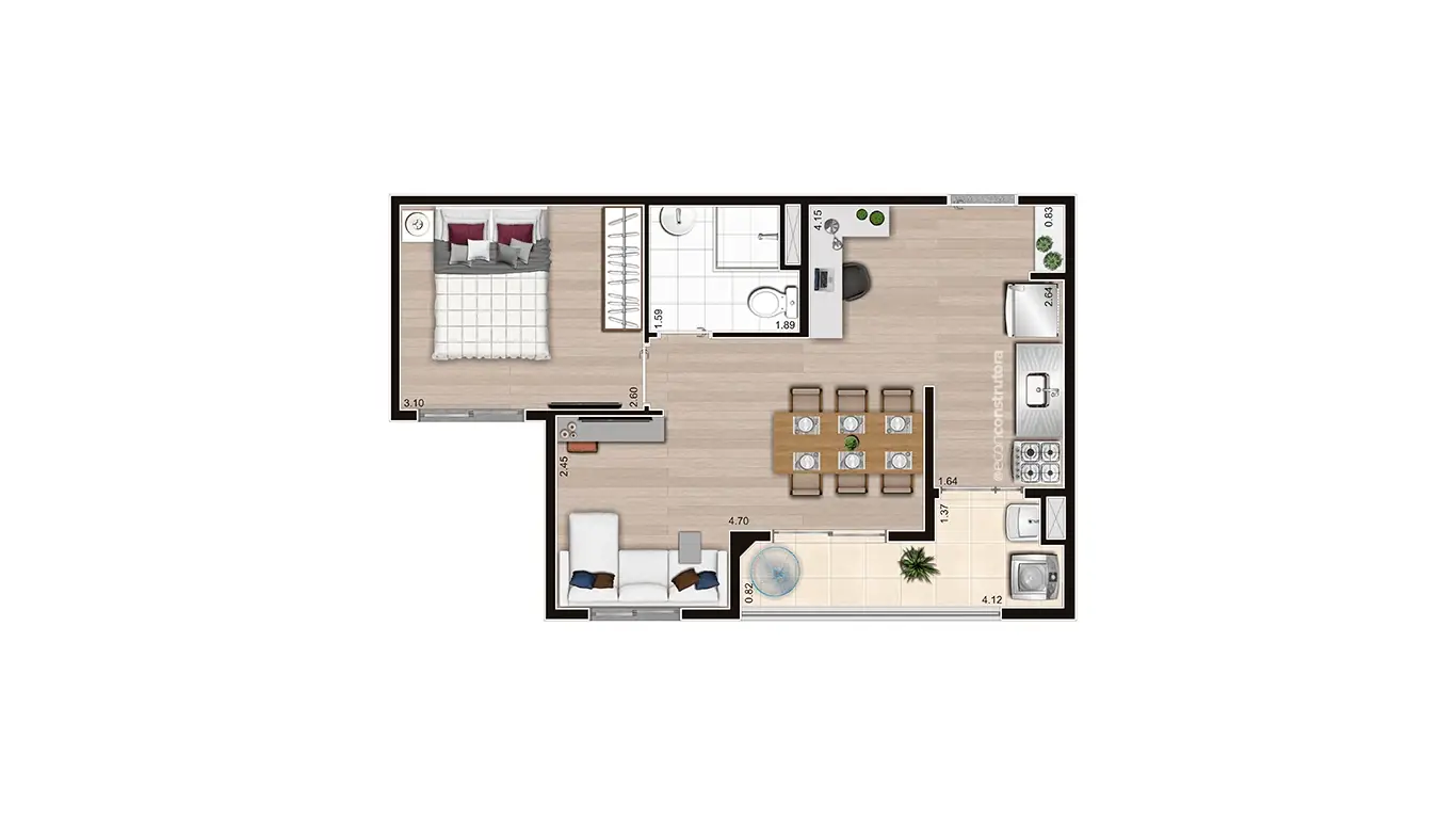 Planta Tipo 42,13m Final 02 e 06