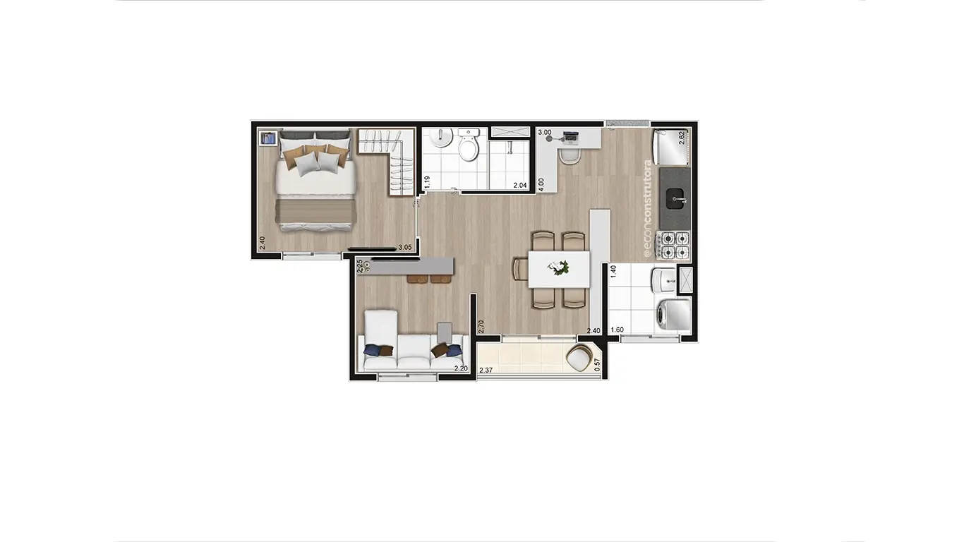 Planta Tipo B Meio Ampliada 37,32m Final 03 06 e 09