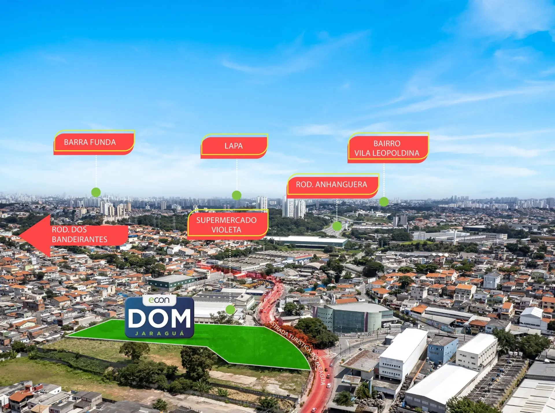 Mapa e proximidades do Jaraguá