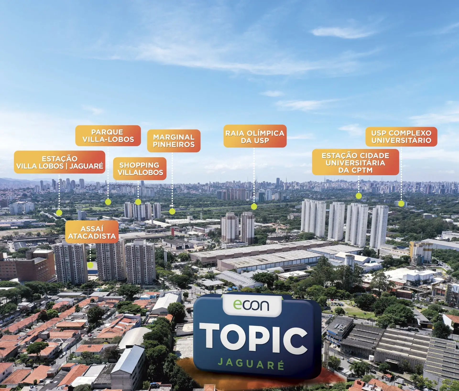 Mapa e proximidades do Jaguaré