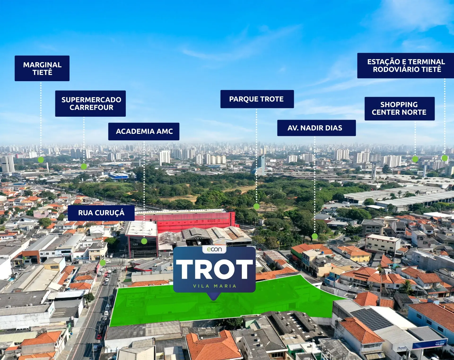 Mapa e proximidades do Vila Maria