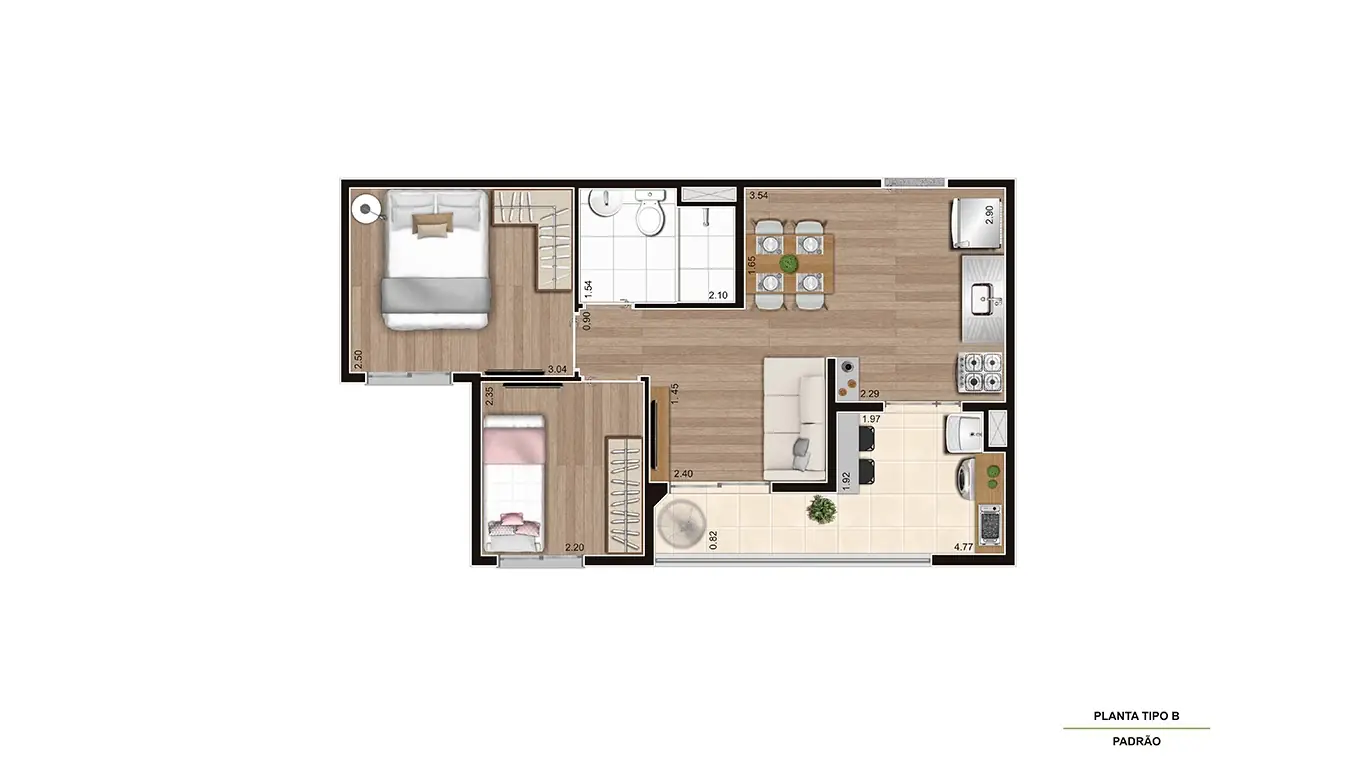 PLANTA TIPO MEIO FINAL 03 04 05 06 09 11_1 AO 20 PAV.- FINAL 10 E 12_TÉRREO AO 20 PAV. - HR - 43m