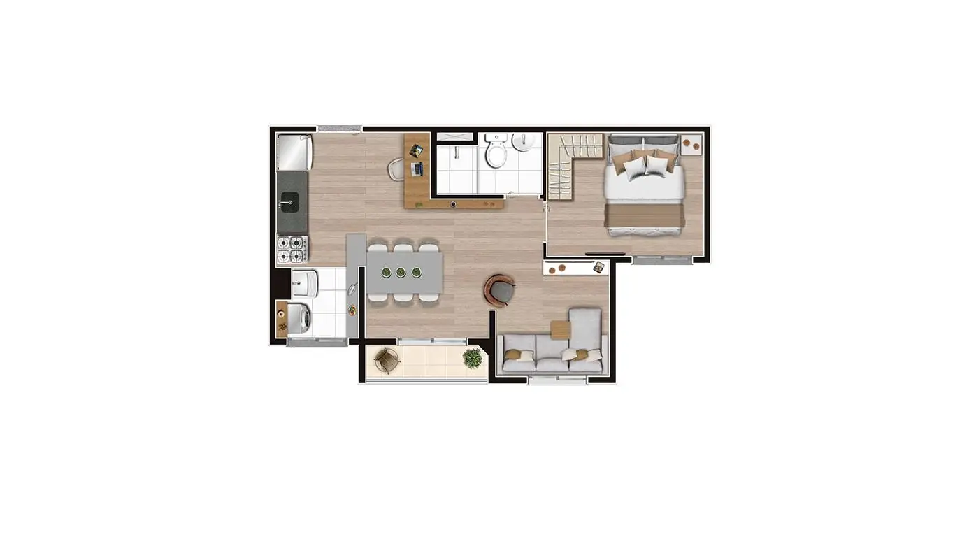 PLANTA MEIO - TIPO B - AMPLIADA - SEM COTA