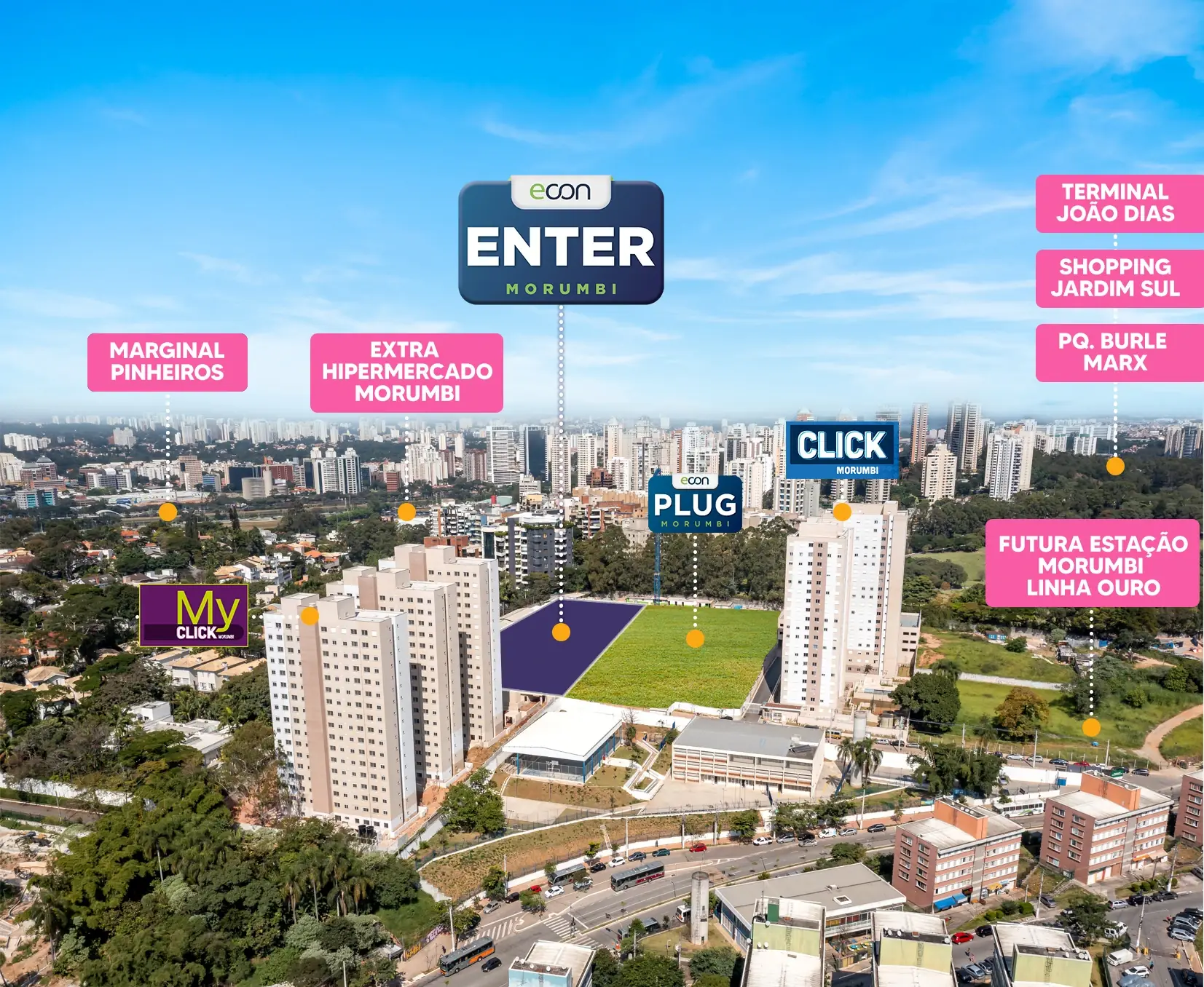 Mapa e proximidades do Paraisópolis