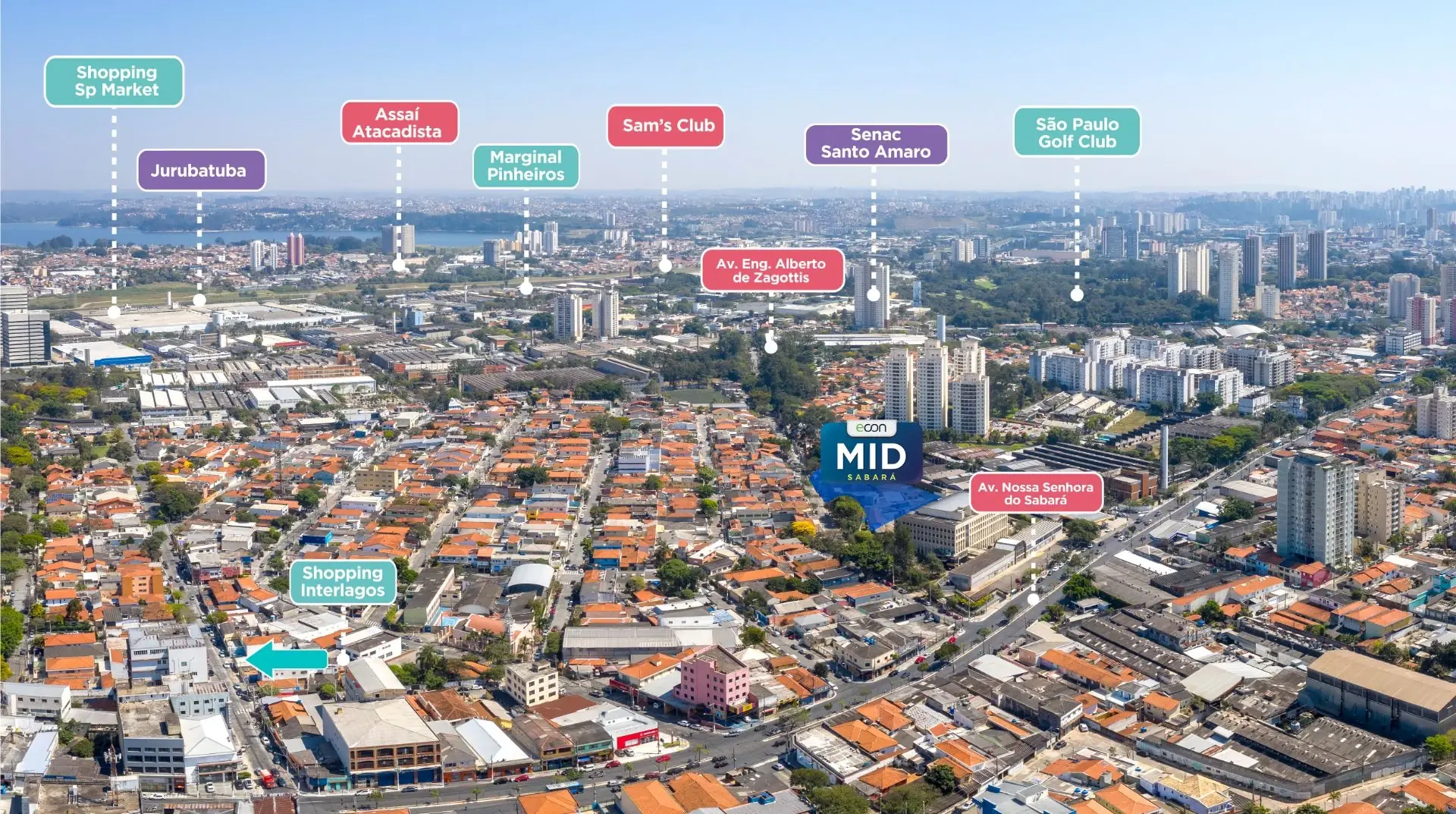 Mapa e proximidades do Campo Grande