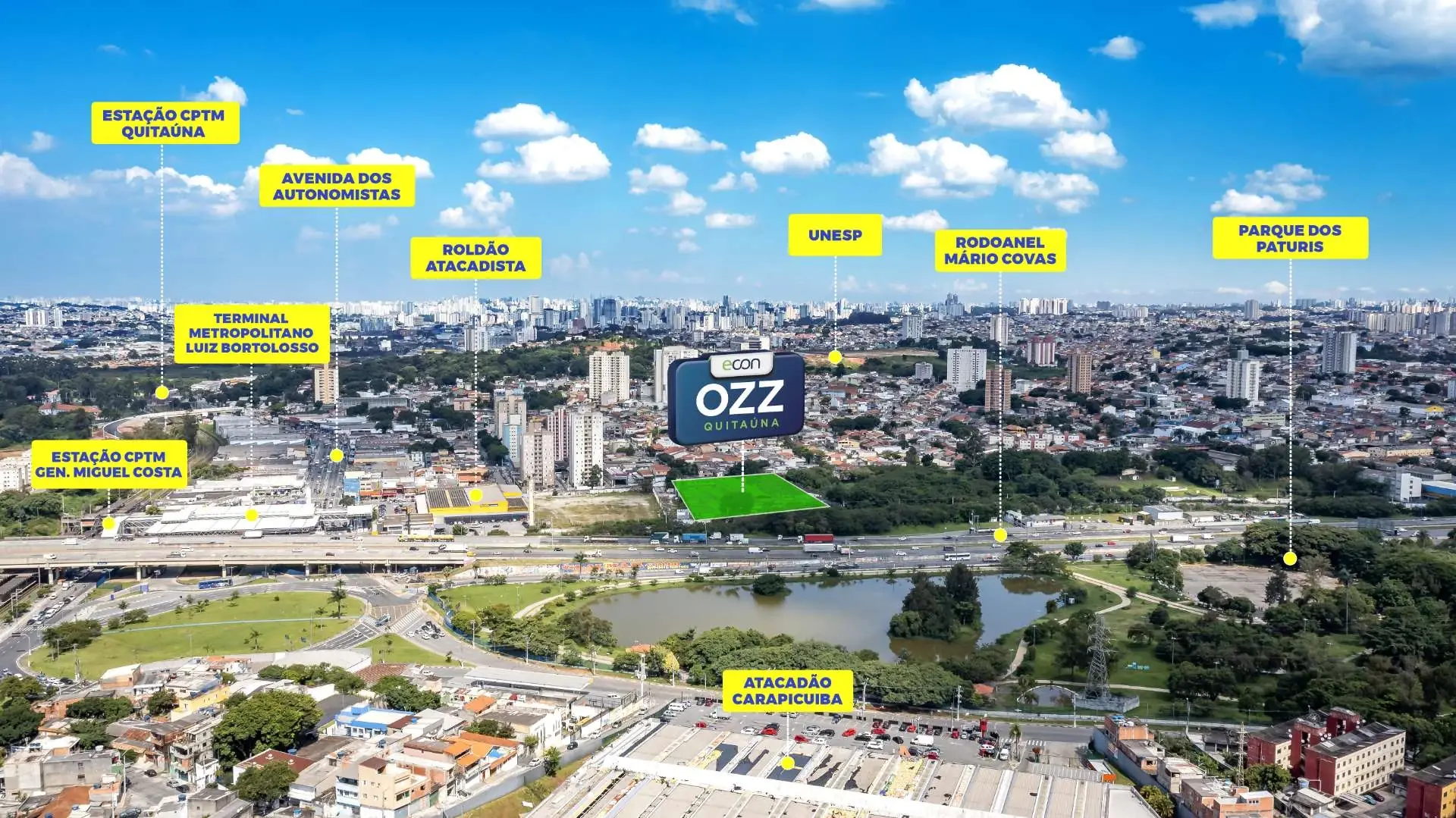 Mapa e proximidades do Quitaúna