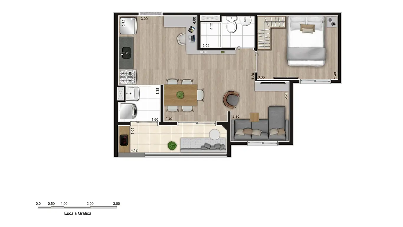 PLANTA OPÇÃO MEIO FINAL 10 - TORRE A - 40m