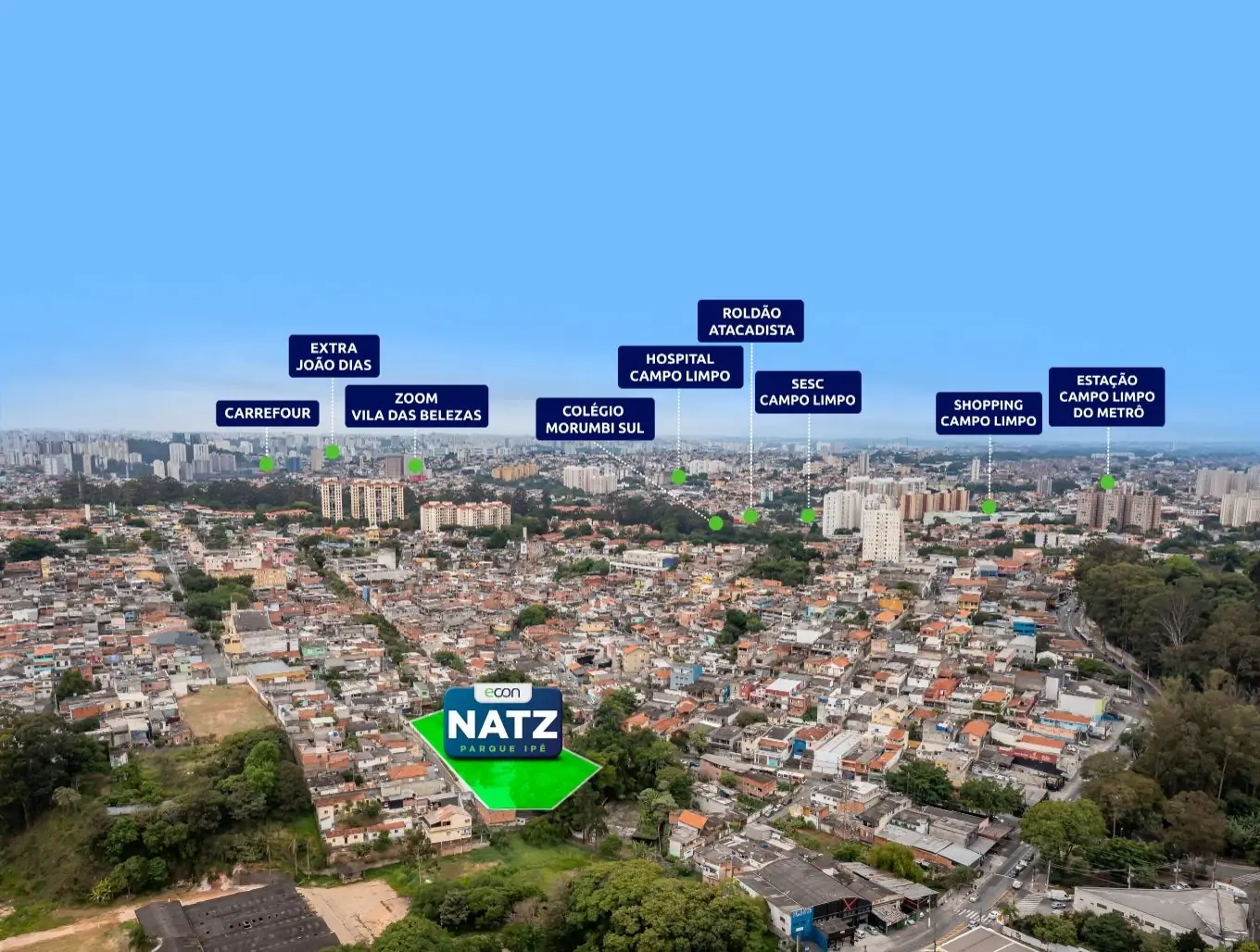 Mapa e proximidades do Jardim São Luís