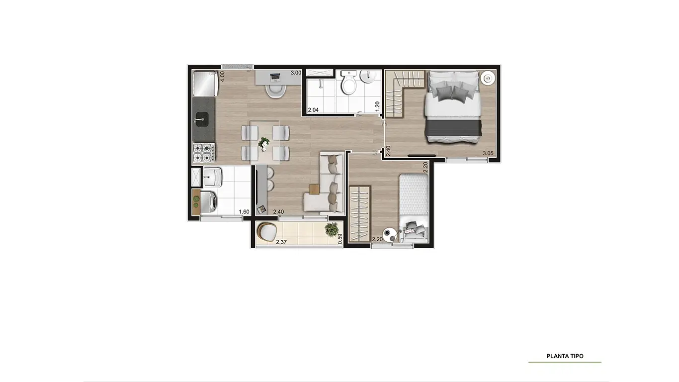 PLANTA TIPO MEIO - FINAL 03 E 06 - 37.18M