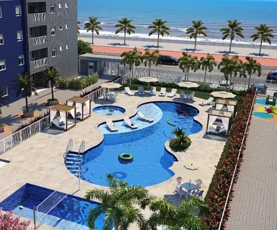 Ocean View - Apartamentos 1 e 2 dorms. em Mongaguá - Destaque Econ Construtora