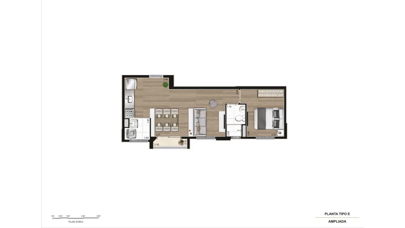 PLANTA OPÇÃO PONTA FINAL 02 - 40.22m