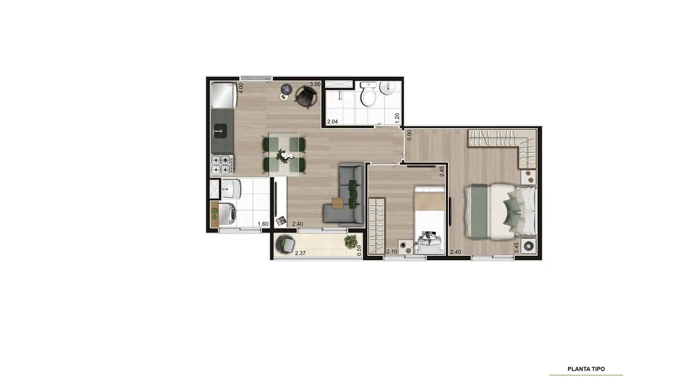 PLANTA TIPO MEIO FINAL 03 TAB - 39.22m