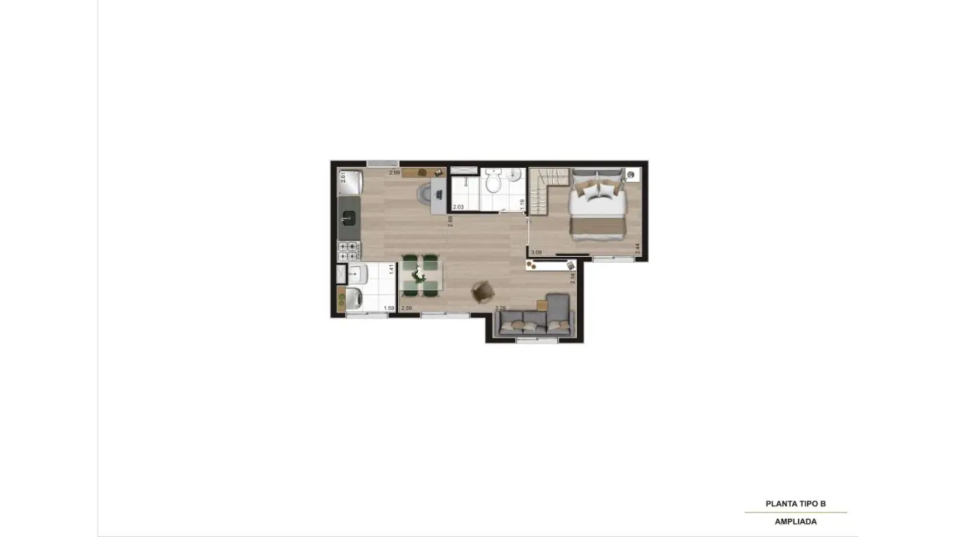 PLANTA AMPLIADA MEIO F3 - 36.35m²