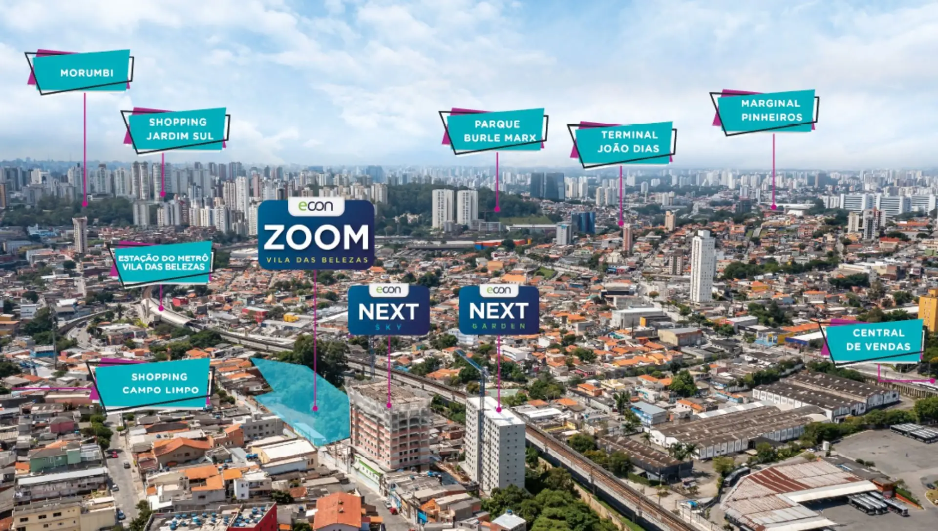 Mapa e proximidades do Jardim São Luís