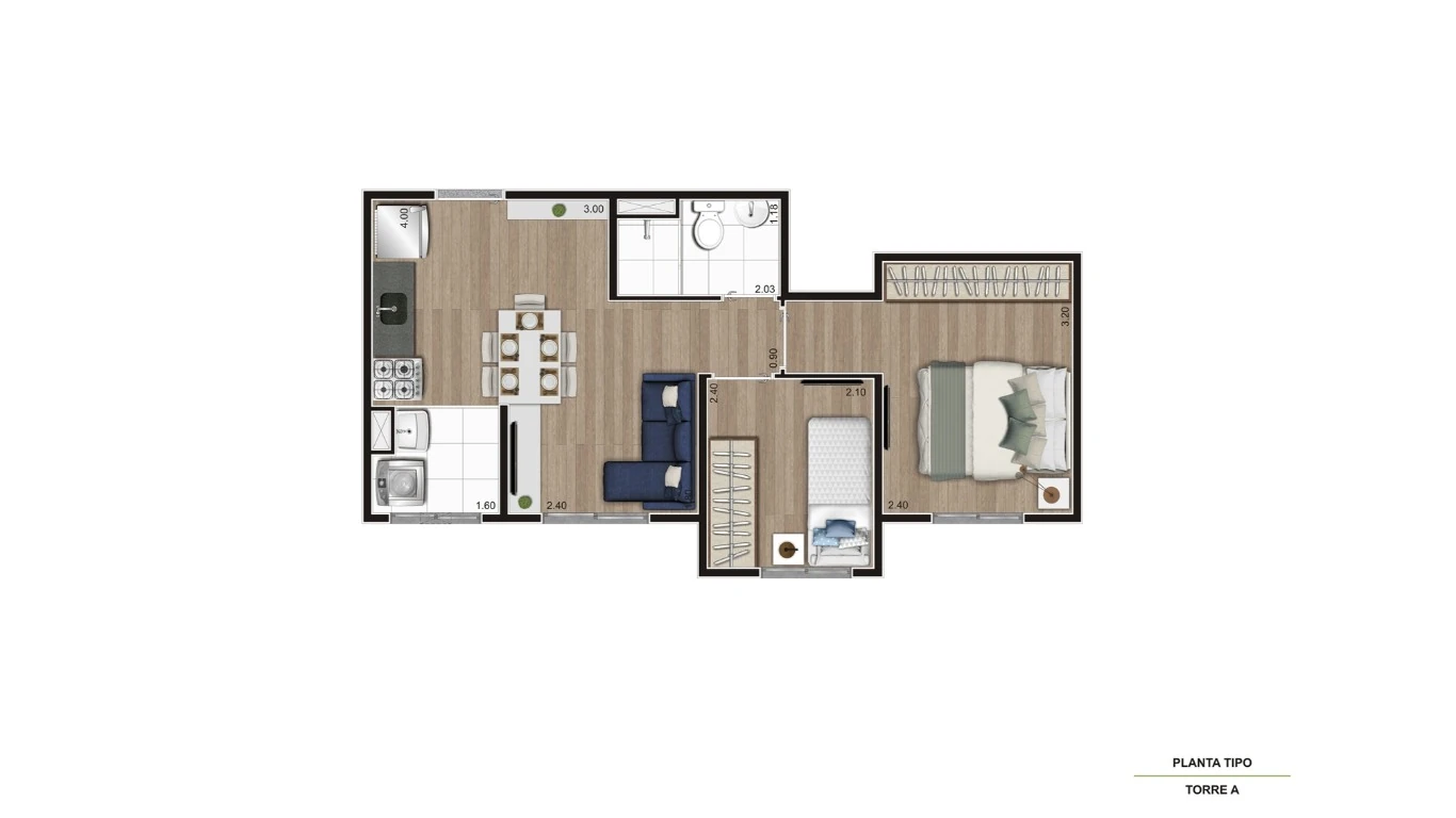 TIPO MEIO FINAL 4 37.08m TORRE A