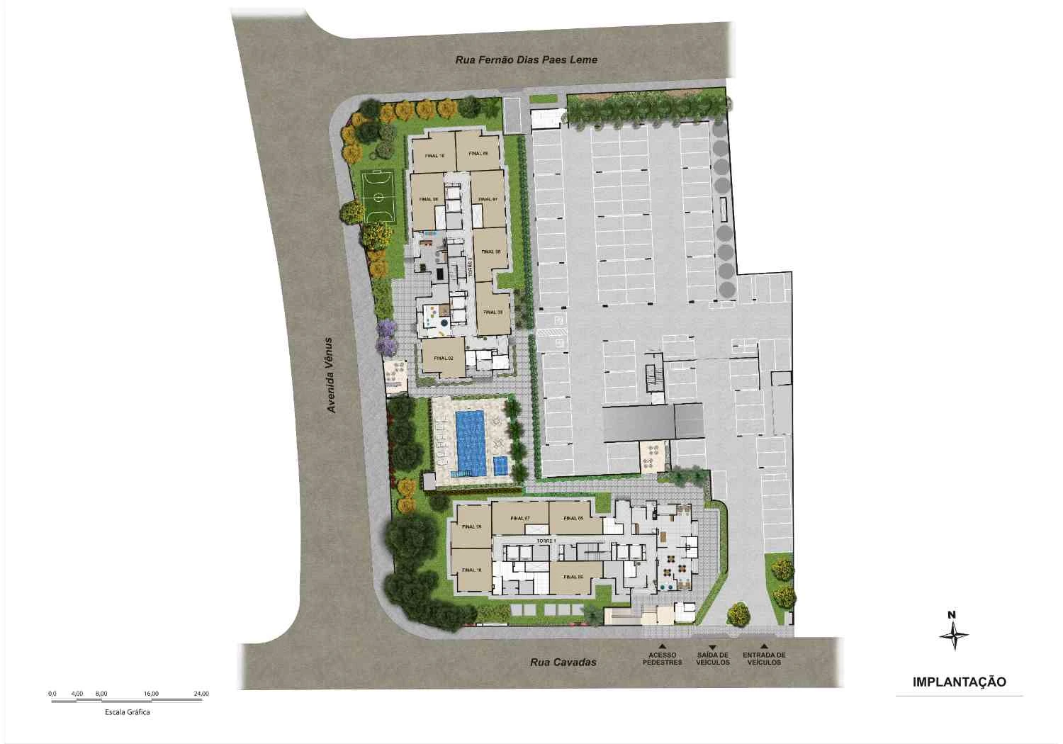 PERSPECTIVA ILUSTRADA DA IMPLANTAÇÃO