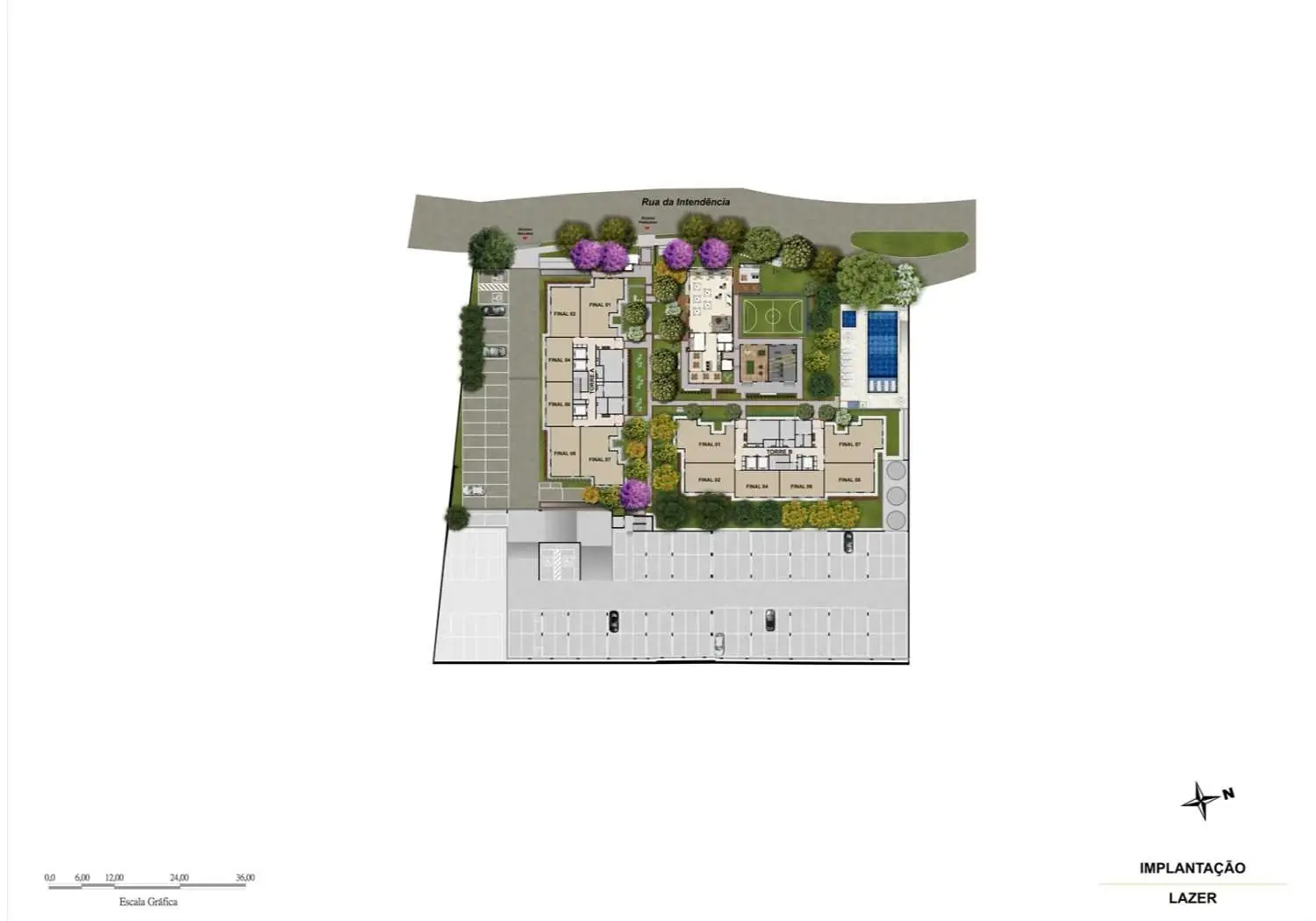 Perspectiva Ilustrada da Implantação