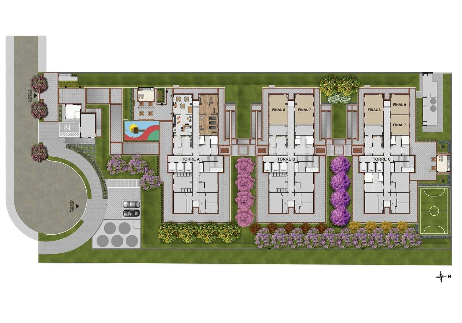 PERSPECTIVA ILUSTRADA DA IMPLANTAÇÃO