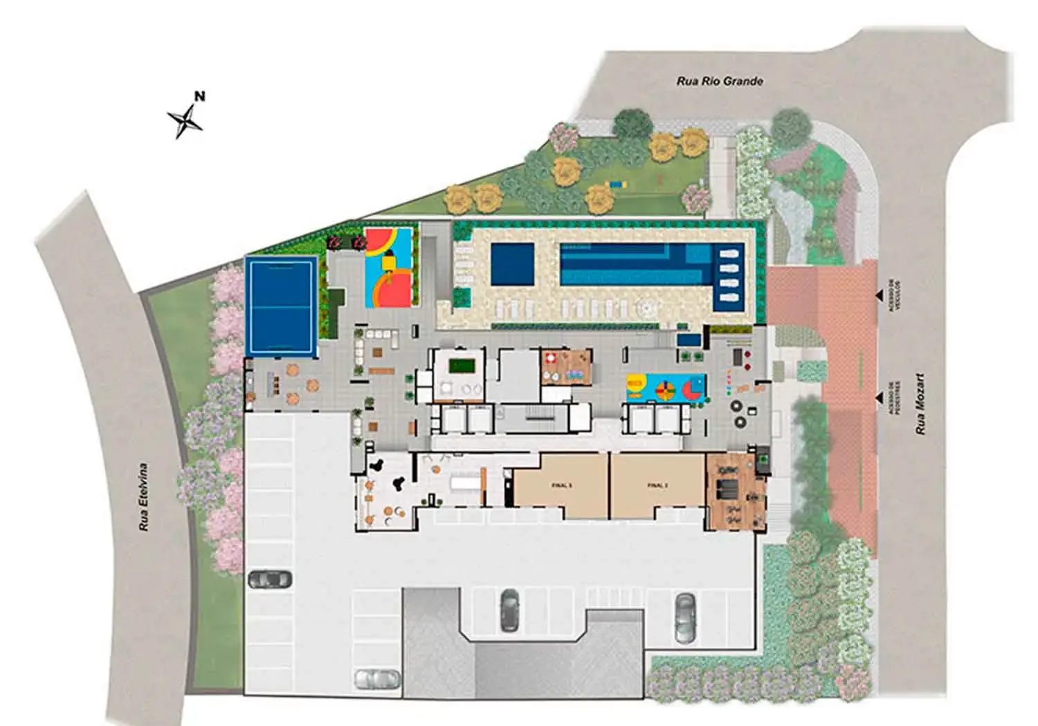 PERSPECTIVA ILUSTRADA DA IMPLANTAÇÃO