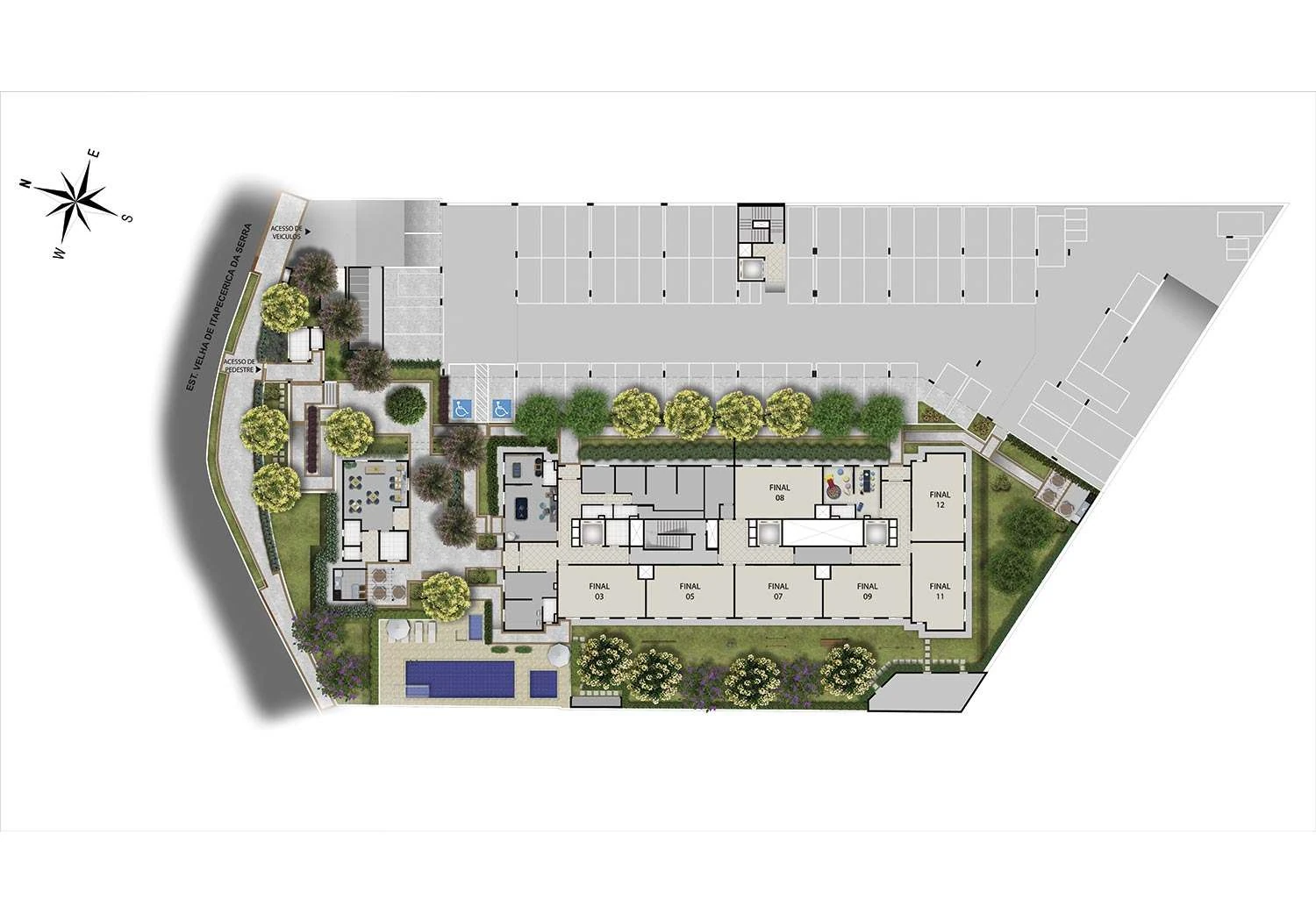 PERSPECTIVA ILUSTRADA DA IMPLANTAÇÃO