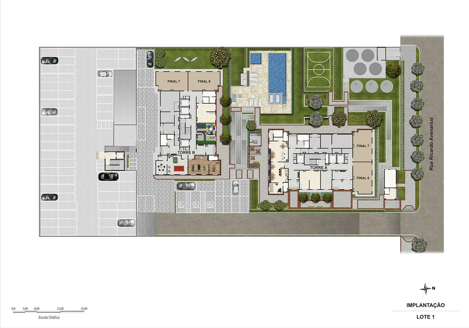 PERSPECTIVA ILUSTRADA DA IMPLANTAÇÃO