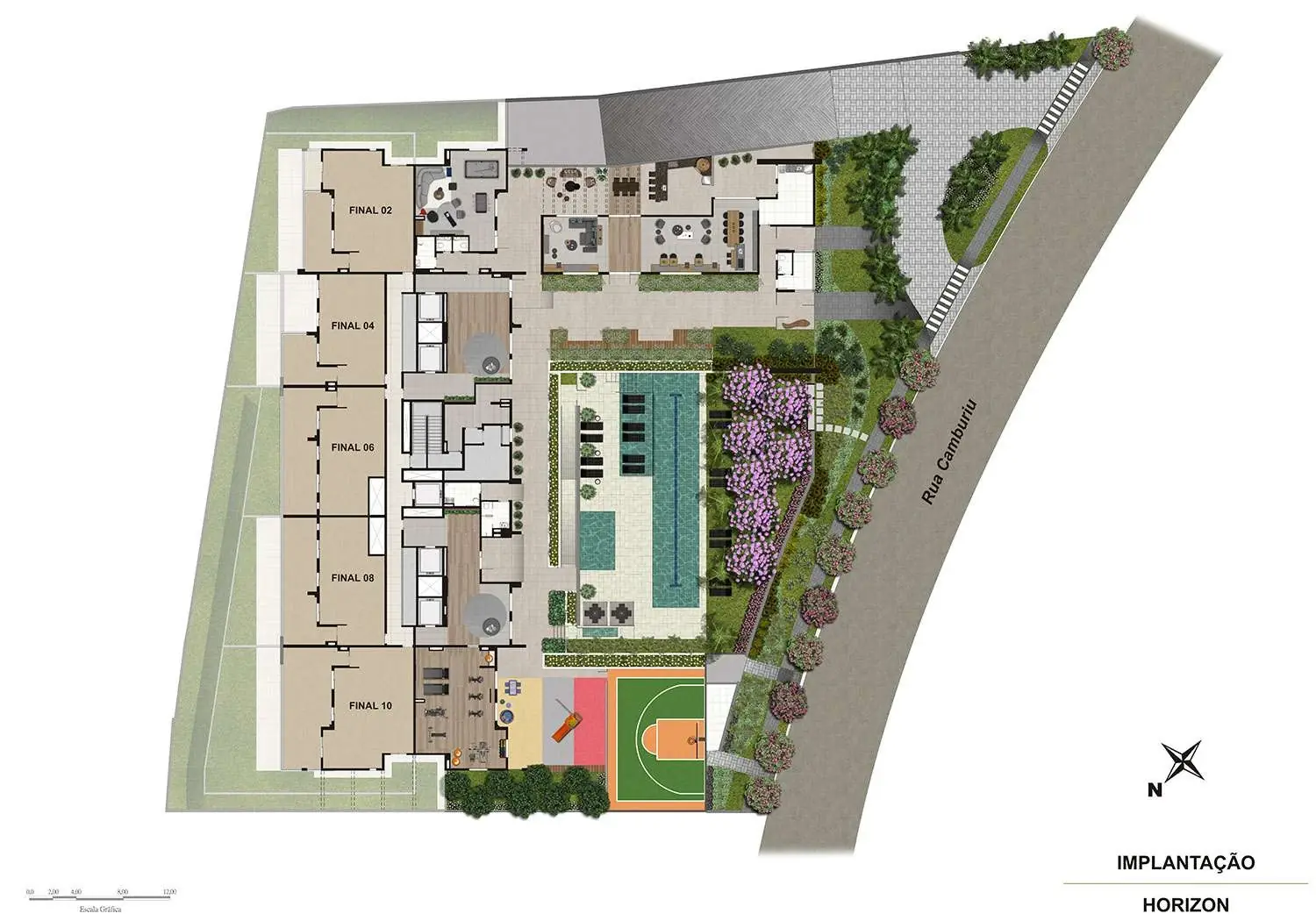 PERSPECTIVA ILUSTRADA DA IMPLANTAÇÃO