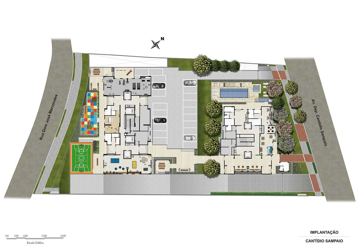 PERSPECTIVA ILUSTRADA DA IMPLANTAÇÃO