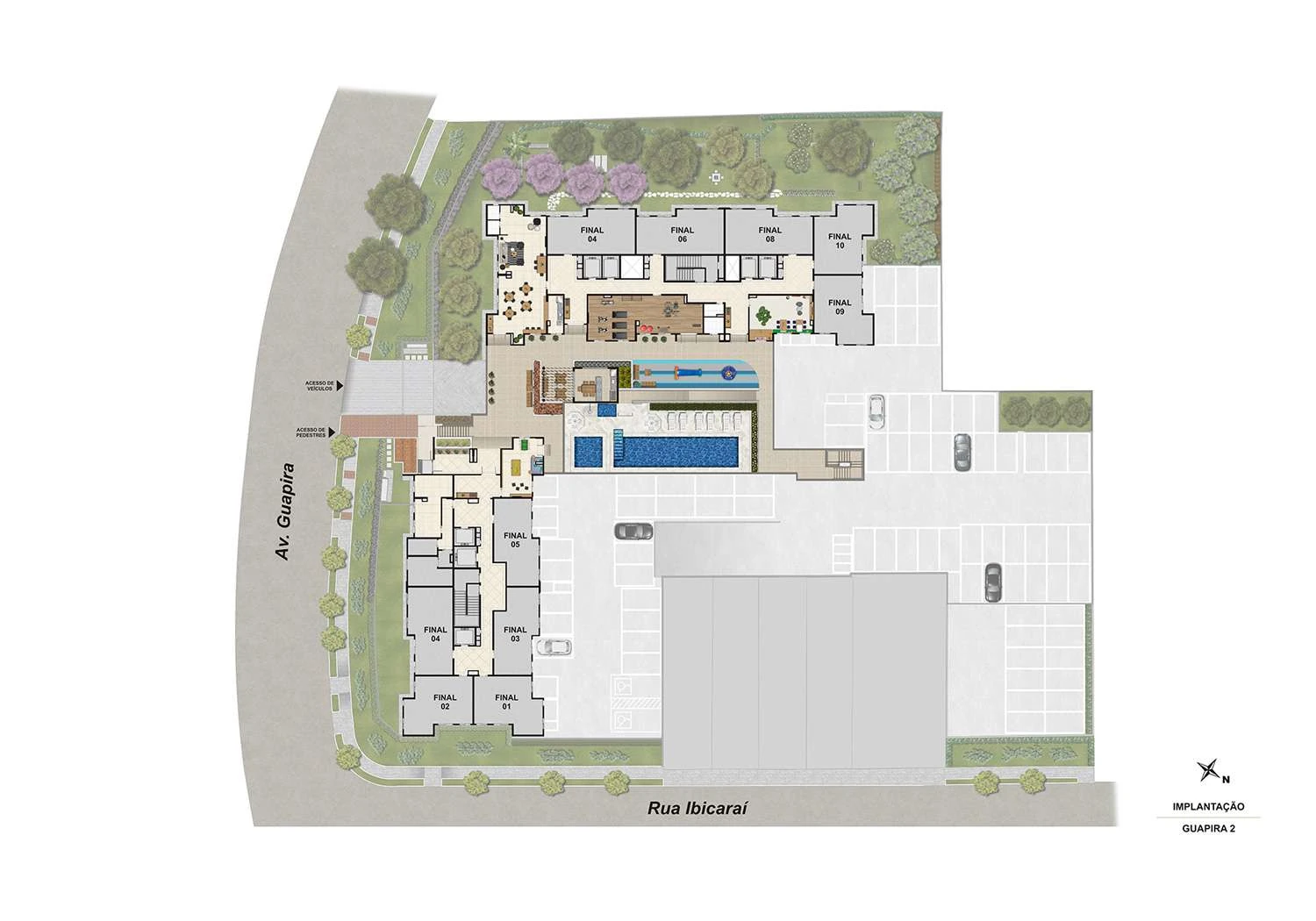 PERSPECTIVA ILUSTRADA DA IMPLANTAÇÃO GERAL