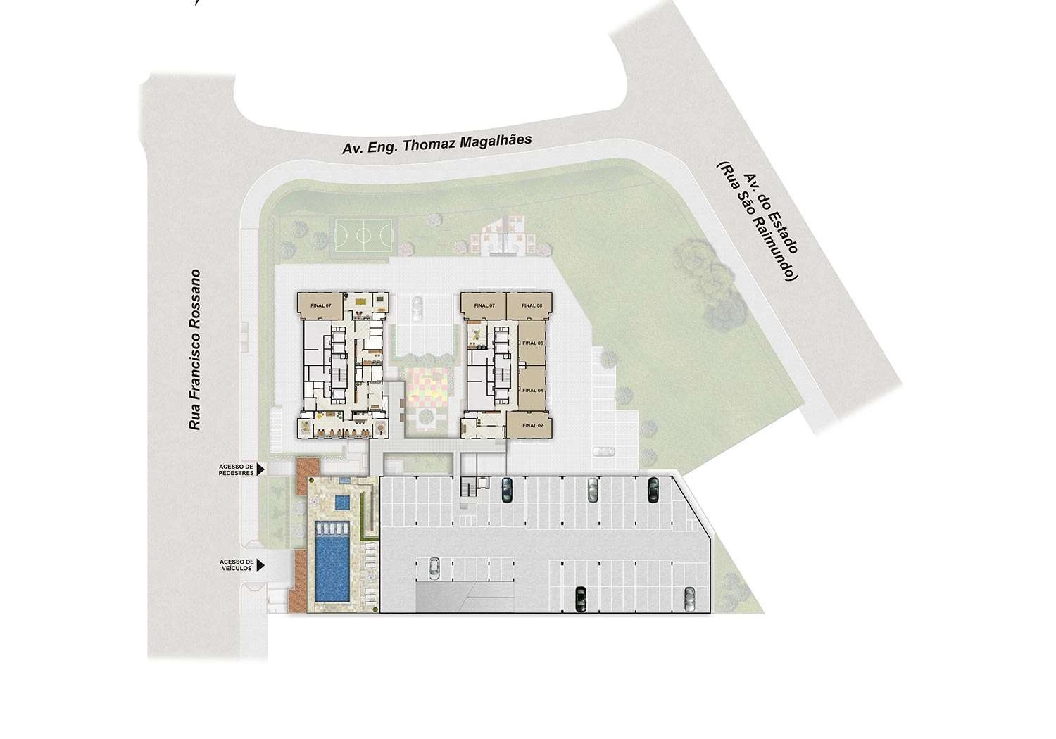 Perspectiva Ilustrada da Implantação
