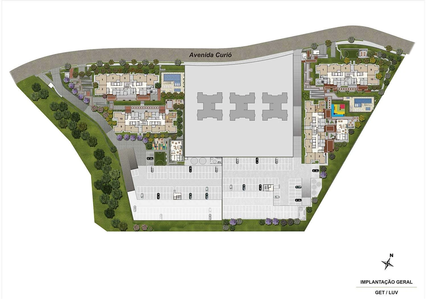 Perspectiva Ilustrada da Implantação Geral