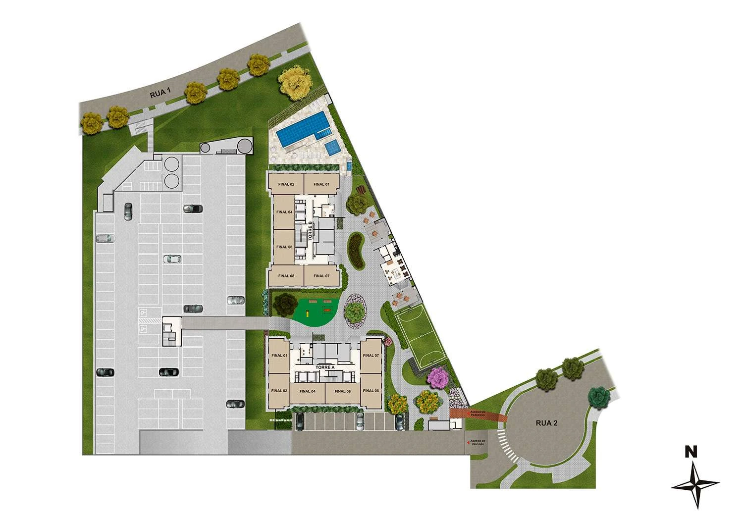 Perspectiva Ilustrada da Implantação