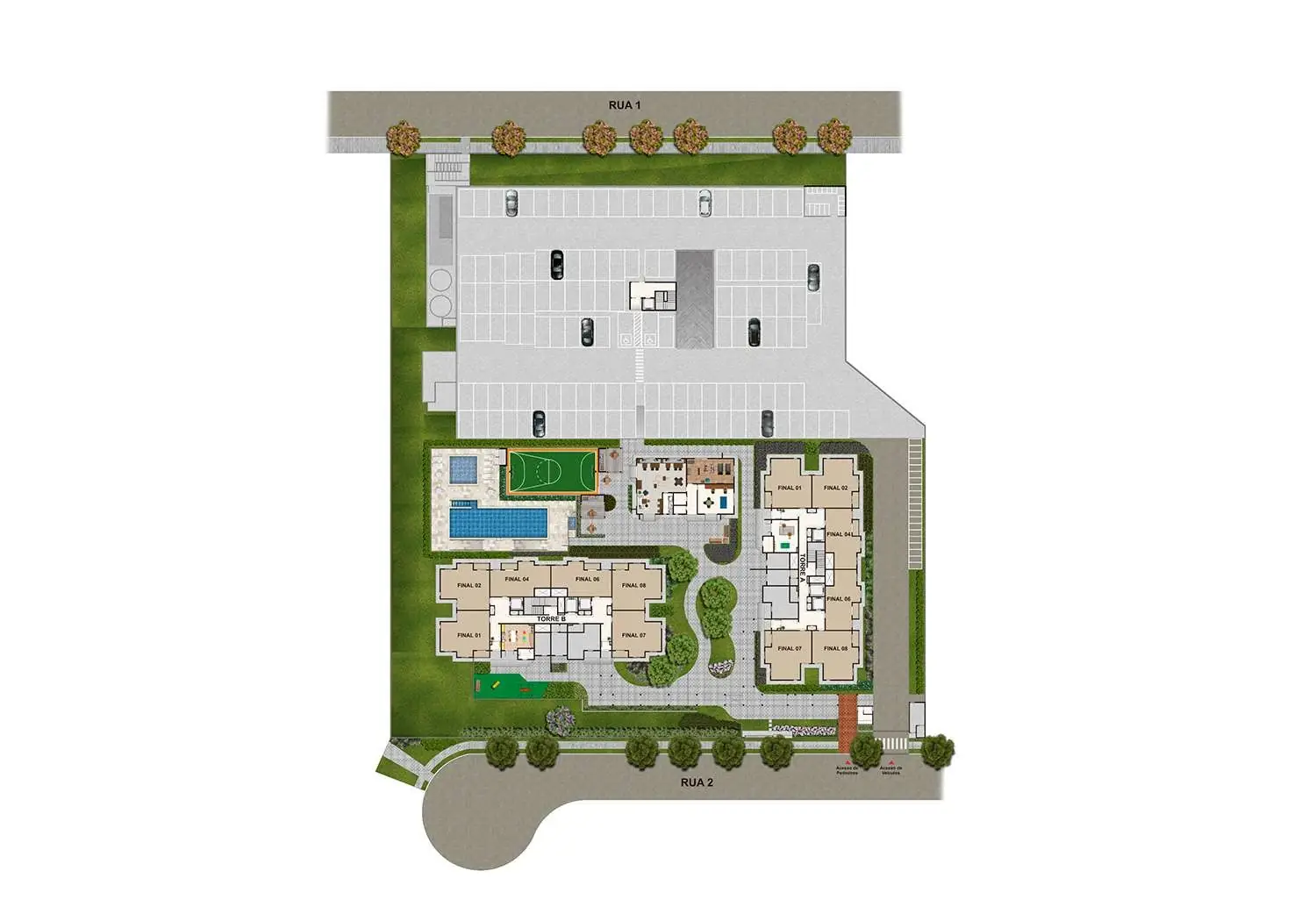 Perspectiva Ilustrada da Implantação