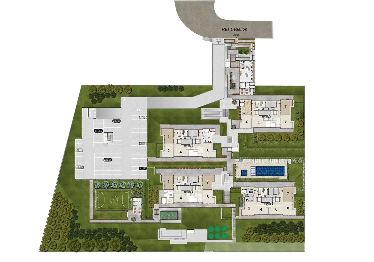 Perspectiva Ilustrada da Implantação