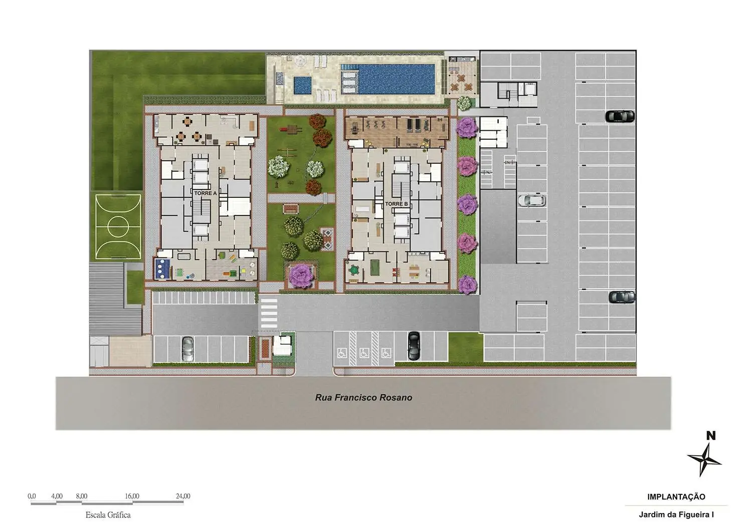 Perspectiva Ilustrada da Implantação