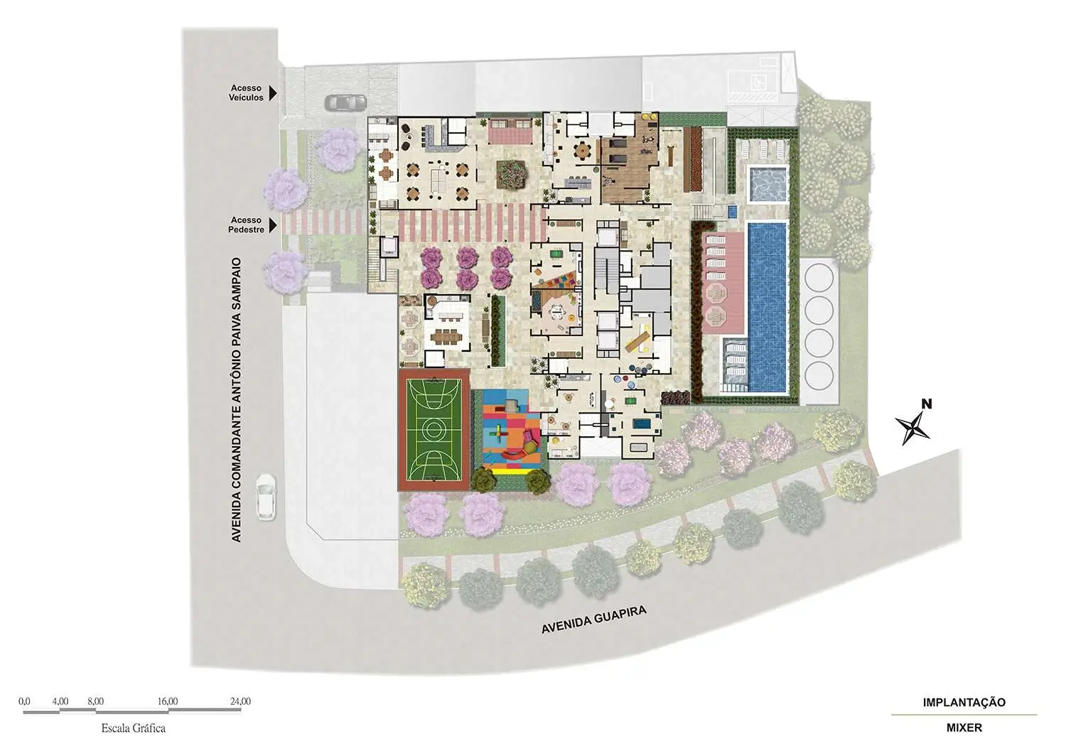 PERSPECTIVA ILUSTRADA DA IMPLANTAÇÃO
