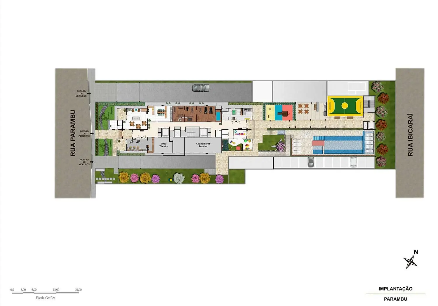 PERSPECTIVA ILUSTRADA DA IMPLANTAÇÃO