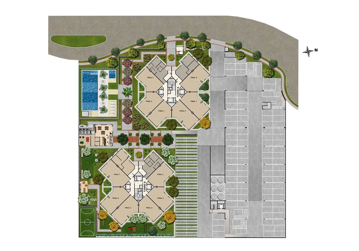 Perspectiva Ilustrada da Implantação