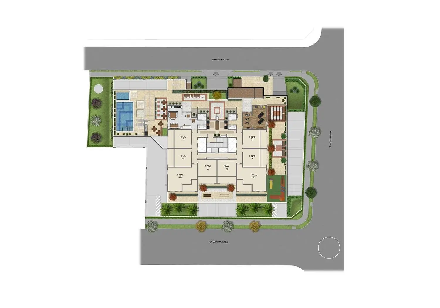 Perspectiva Ilustrada da Implantação