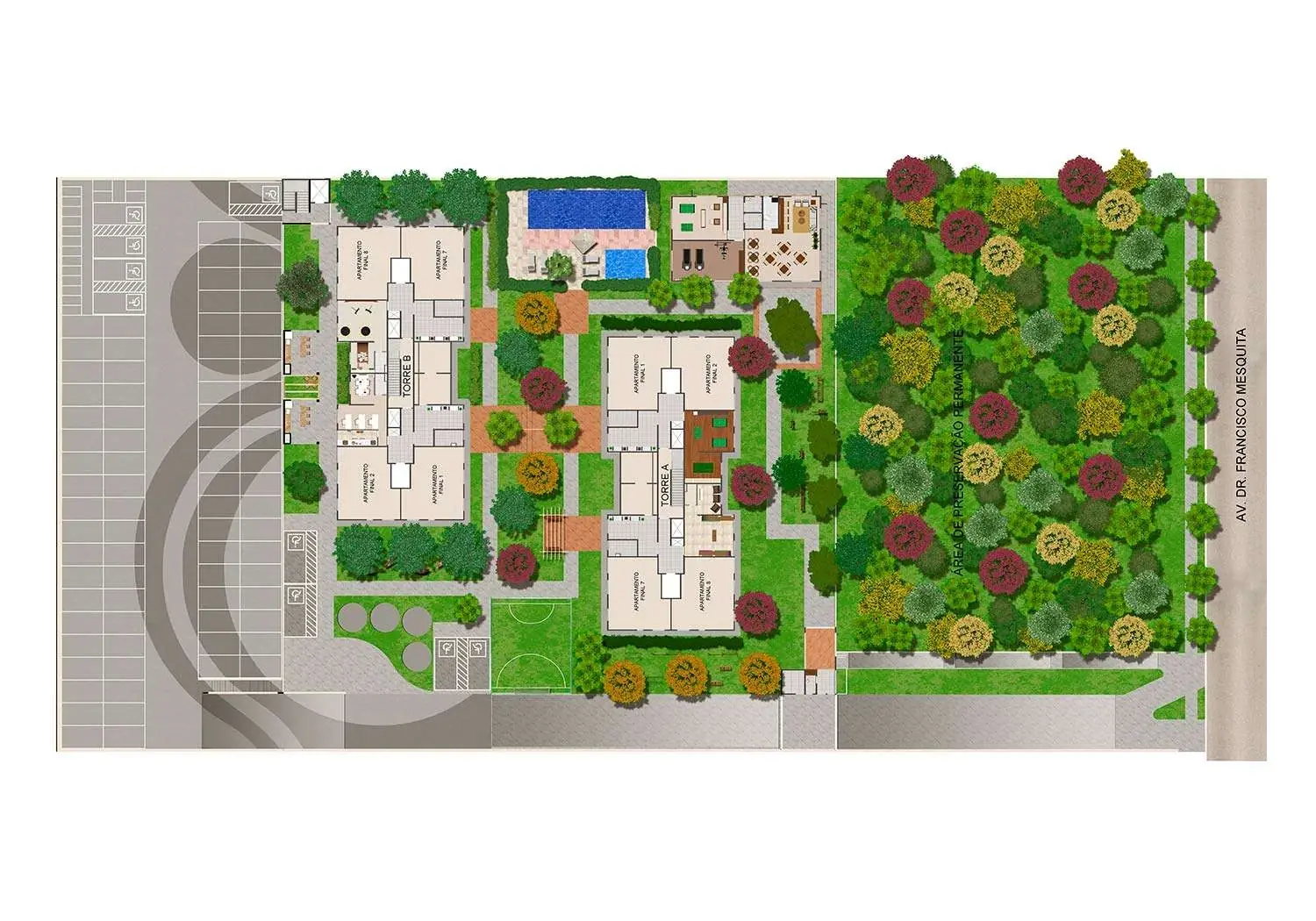 Perspectiva Ilustrada da Implantação