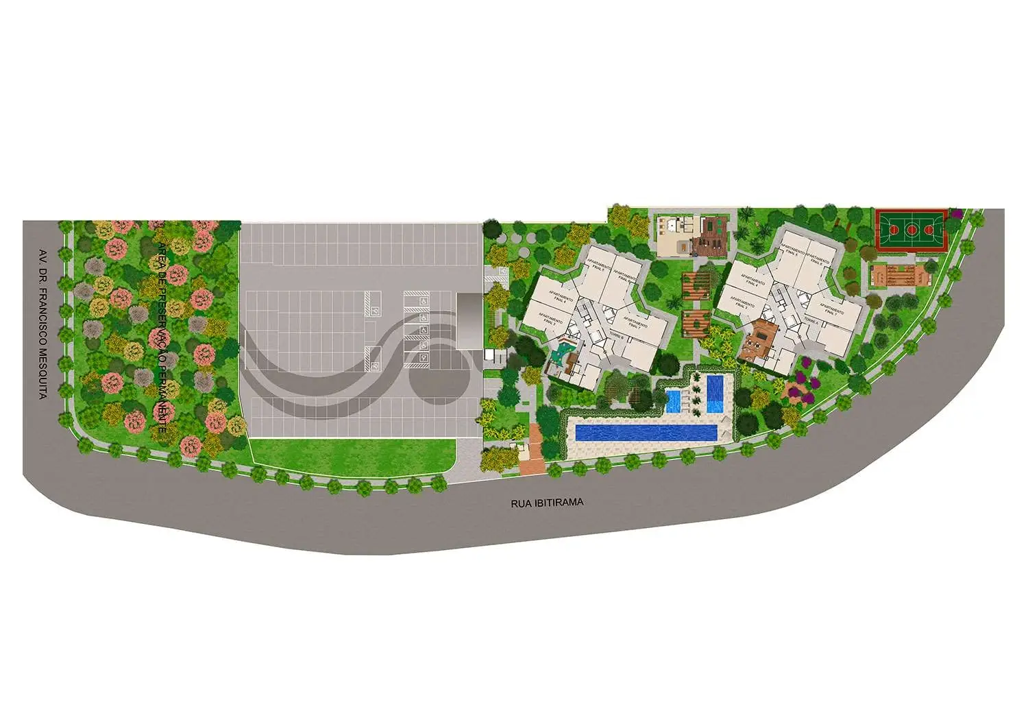 Perspectiva Ilustrada da Implantação