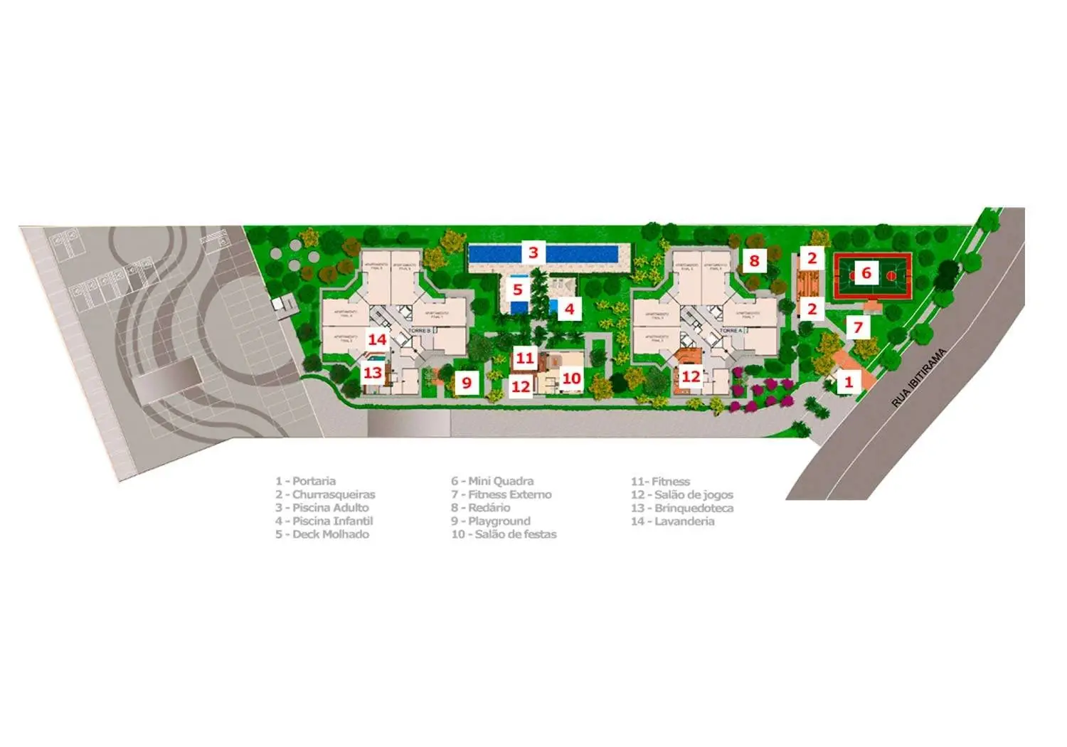 Perspectiva Ilustrada da Implantação