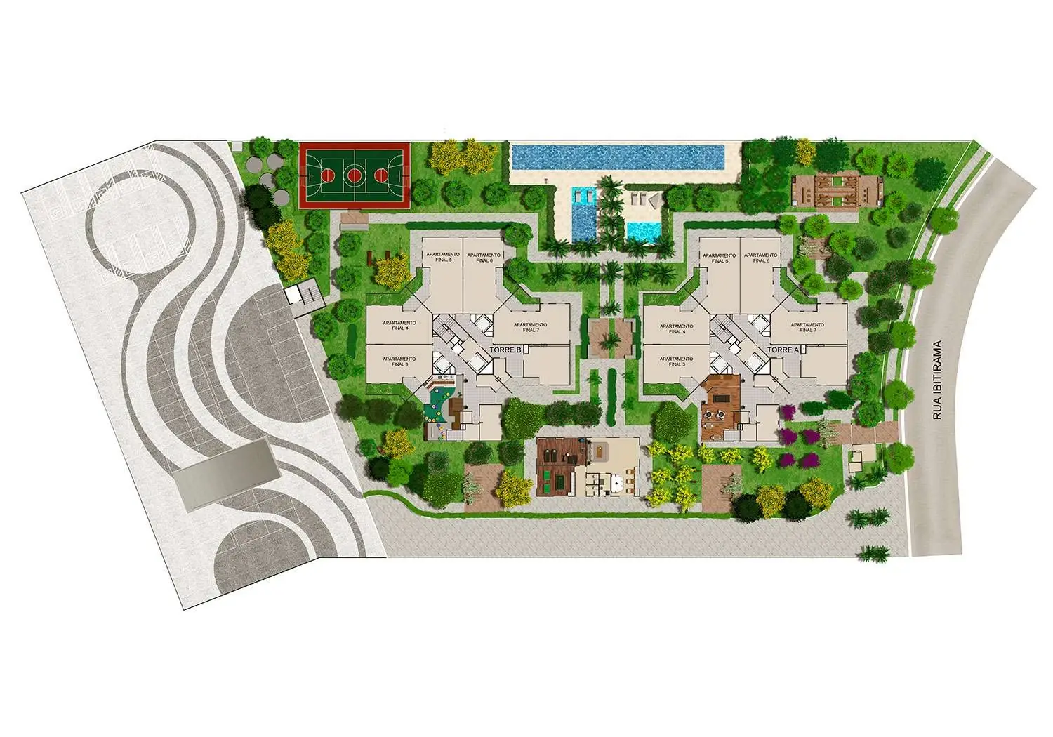 Perspectiva Ilustrada da Implantação