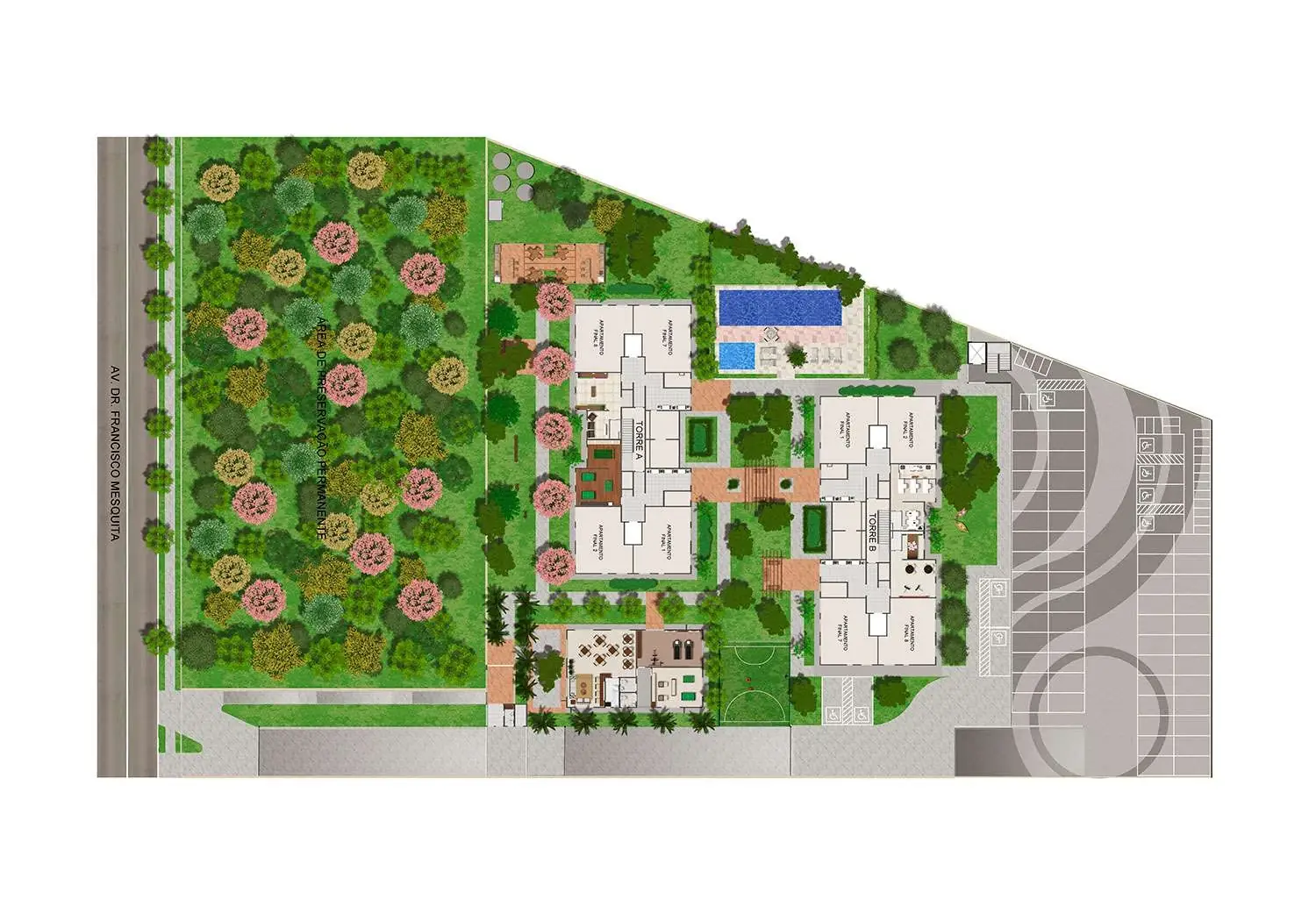 Perspectiva Ilustrada da Implantação