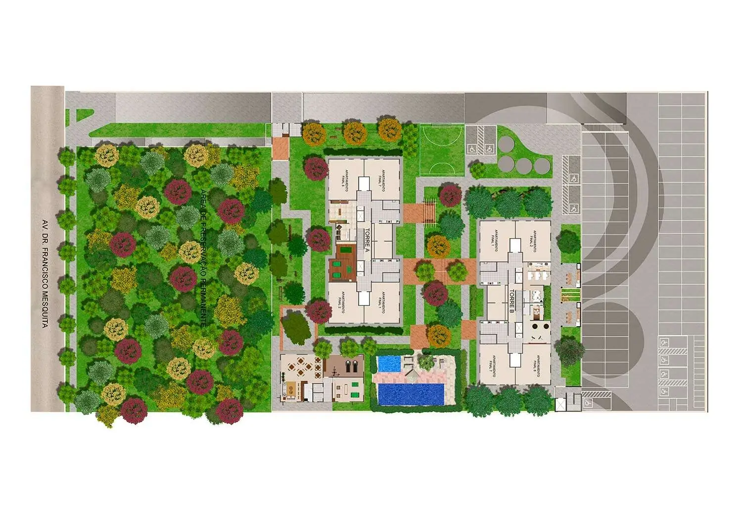 Perspectiva Ilustrada da Implantação