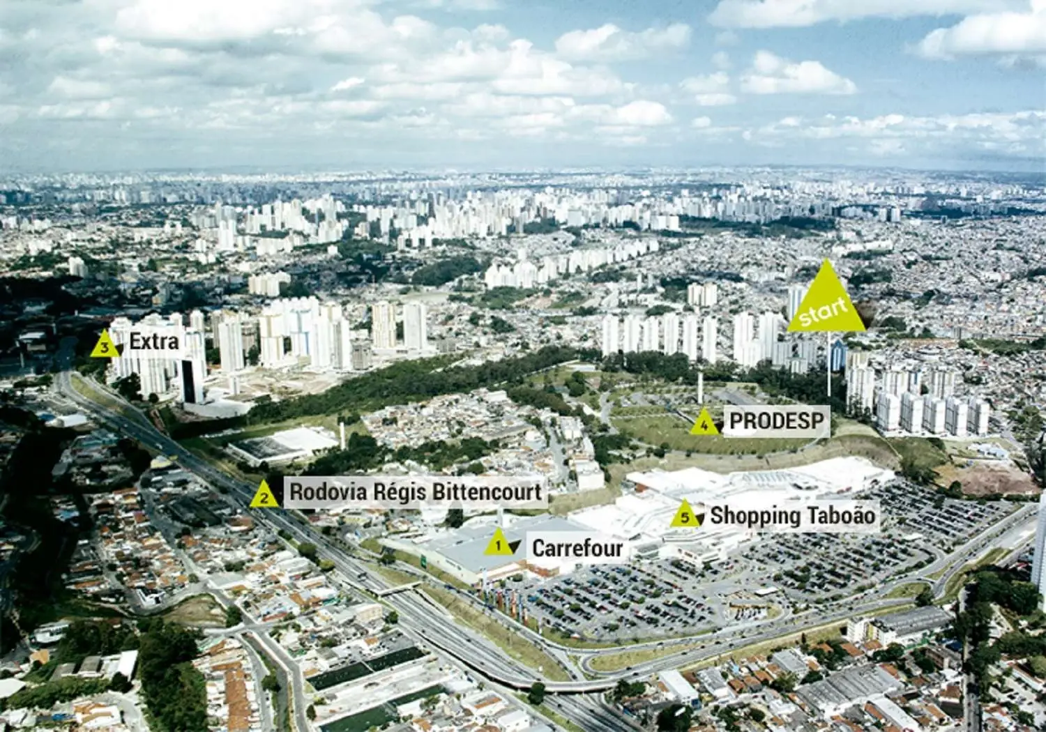 Mapa e proximidades do Vila Sônia